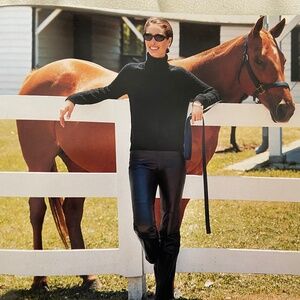 Ann Taylor Black Leather Pants Size 8